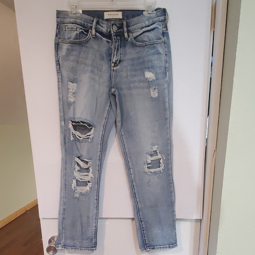 Pacsun Button Up Fly Boyfriend Jean's Size 25 NWOT